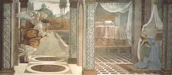 Sandro Botticelli Annunciation of San Martino alla Scala (mk36) Germany oil painting art